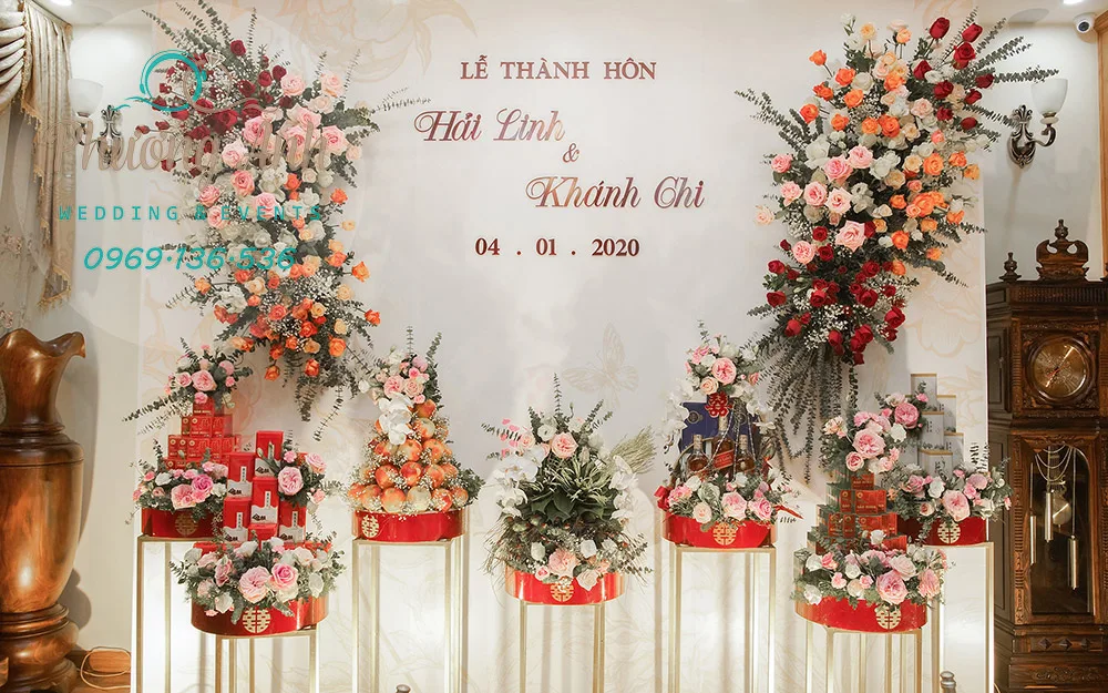 trang trí lễ thành hôn hải chi