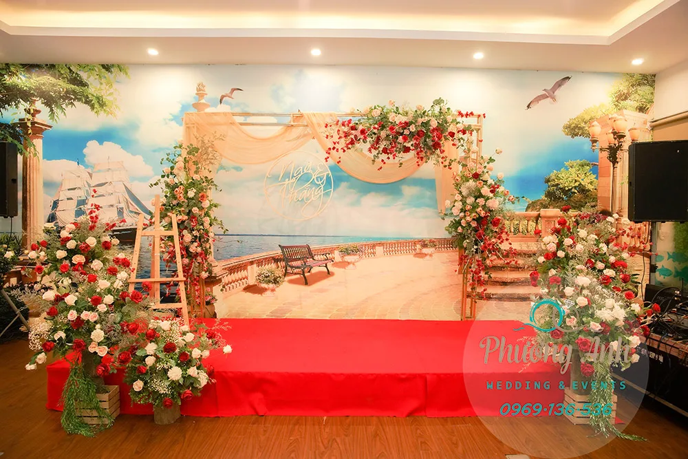 trang trí sảnh tiệc cưới 