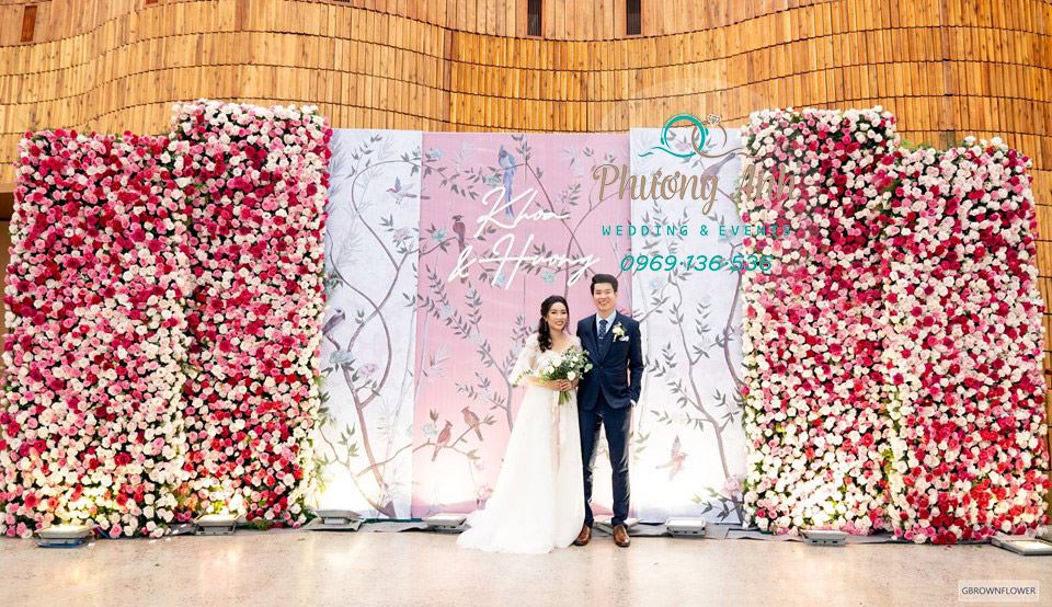 trang trí sảnh tiệc cưới khách sạn tại tây hồ