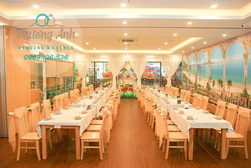 trang trí sảnh tiêc cưới nga thắng