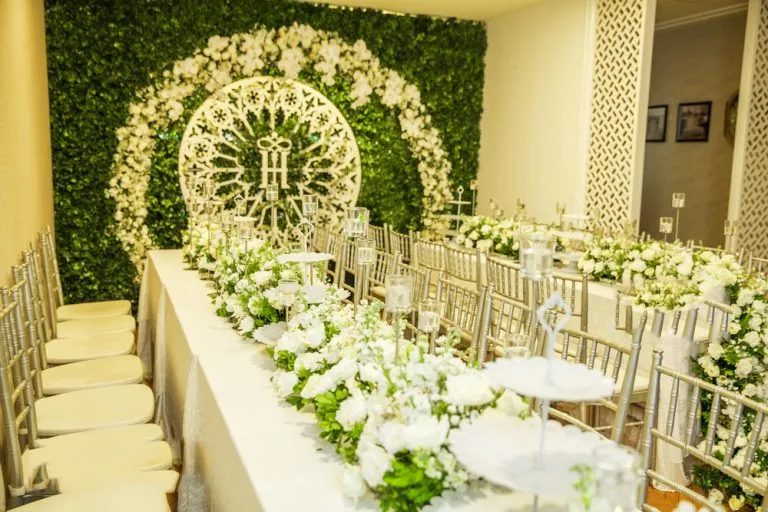 trang trí đám cưới concept không gian xanh