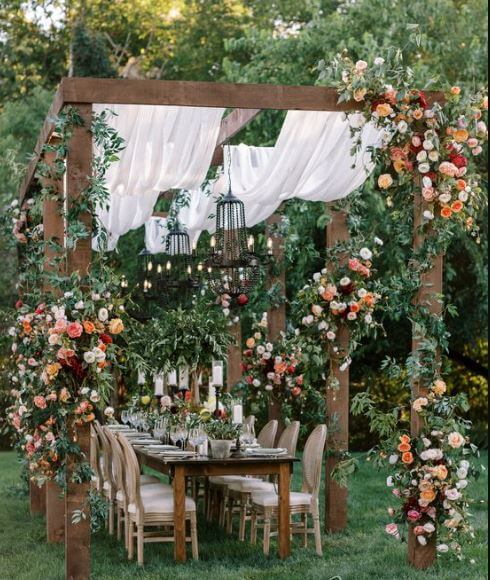 trang trí đám cưới phong cách bohemian