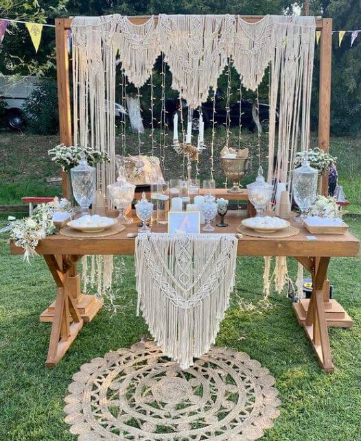 trang trí đám cưới phong cách bohemian