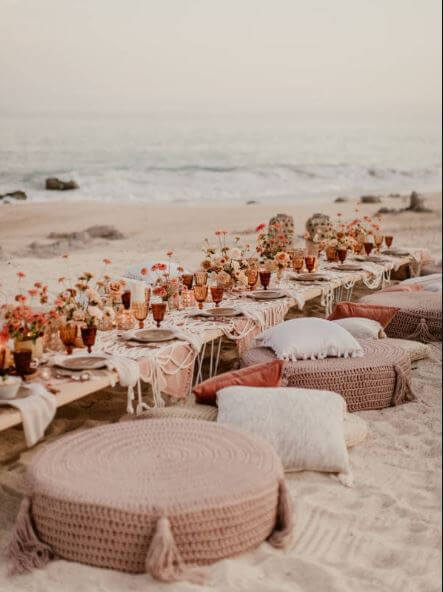 trang trí đám cưới phong cách bohemian