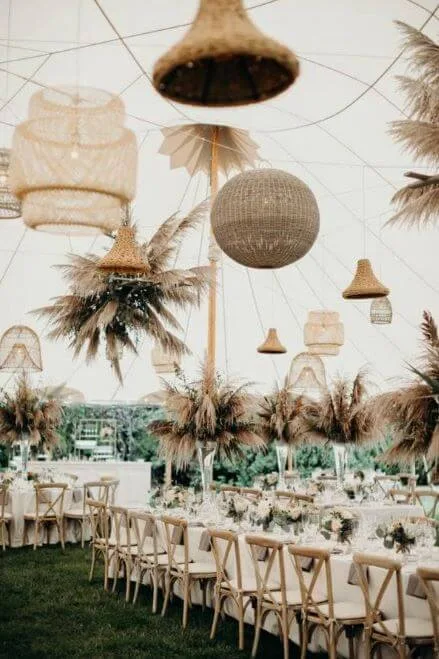 trang trí đám cưới phong cách bohemian