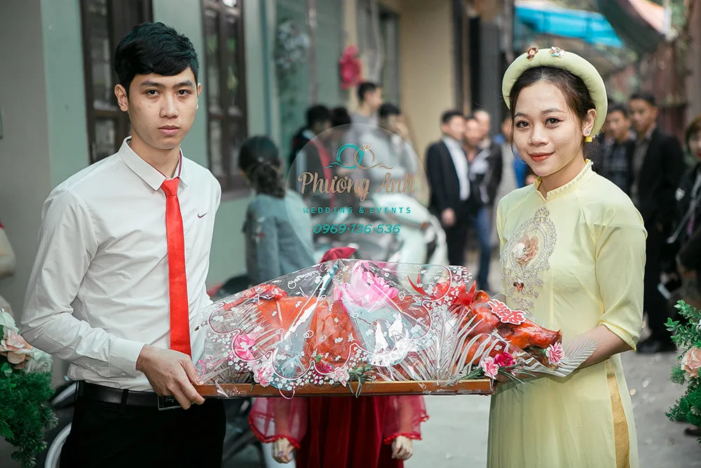 trang trí tráp ăn hỏi
