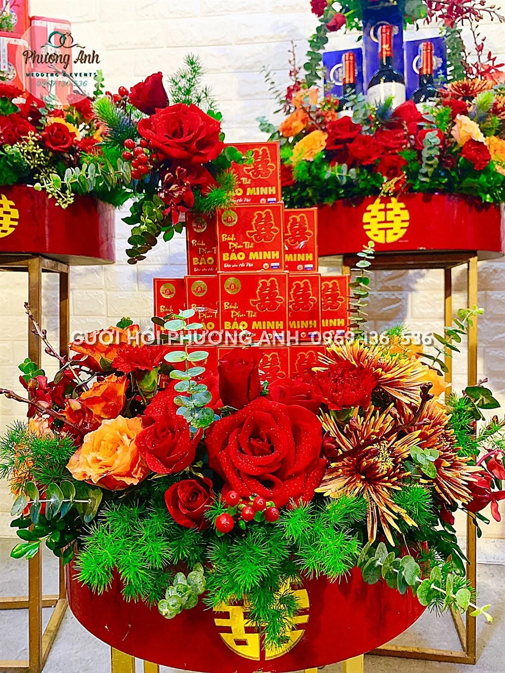Tráp Bánh Phu Thê ngày cưới