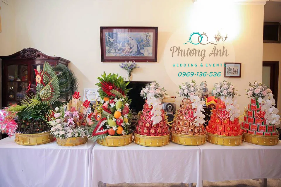 tráp ăn hỏi đẹp tại long biên