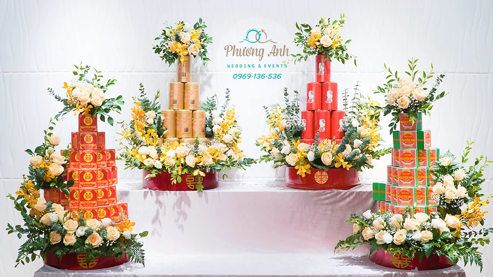 tráp ăn hỏi sơn mài cao cấp