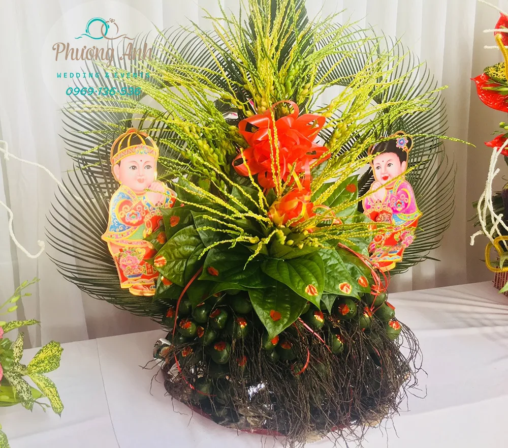 tráp trầu cau ăn hỏi