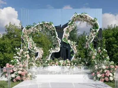 Bật mí cách trang trí tiệc cưới concept không gian xanh hòa mình vào thiên nhiên