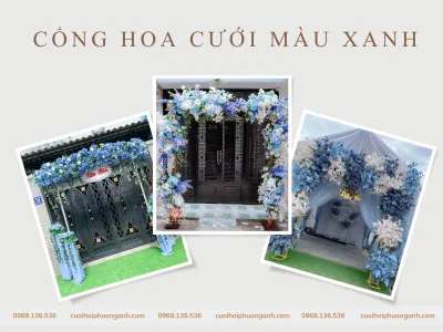 Cổng hoa cưới màu xanh - Ý tưởng trang trí hoàn hảo cho lễ cưới Cổng hoa cưới màu xanh - Ý tưởng trang trí hoàn hảo cho lễ cưới