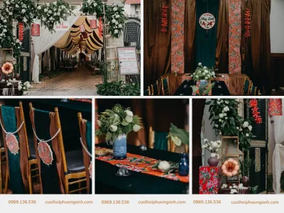 6 cách trang trí đám cưới phong cách retro phong vị hoài cổ