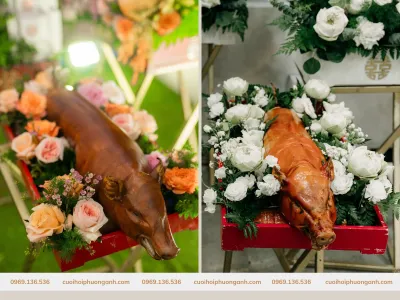 Bật mí điều thú vị về tráp lợn quay - Mẫu tráp heo quay đẹp, ấn tượng