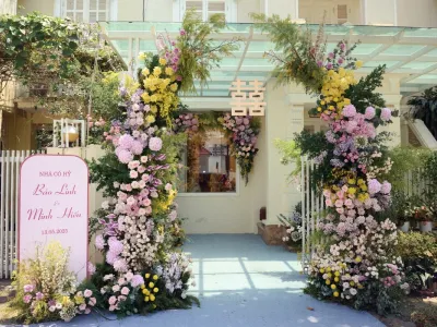 Trang trí lễ vu quy Bảo Linh và Minh Hiếu Trang trí lễ vu quy Bảo Linh và Minh Hiếu