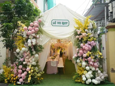 Trang trí lễ vu quy Mai Anh và Thế Hợp