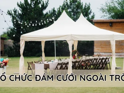 tổ chức đám cưới ngoài trời