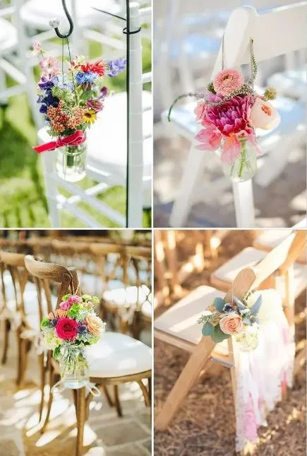 Ý tưởng trang trí ghế đám cưới