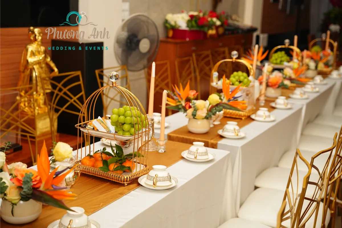 Không gian đám cưới do Phương Anh thực hiện