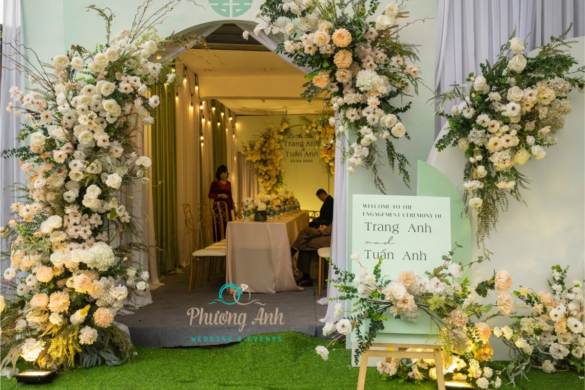 Hình ảnh trang trí đám cưới tại nhà