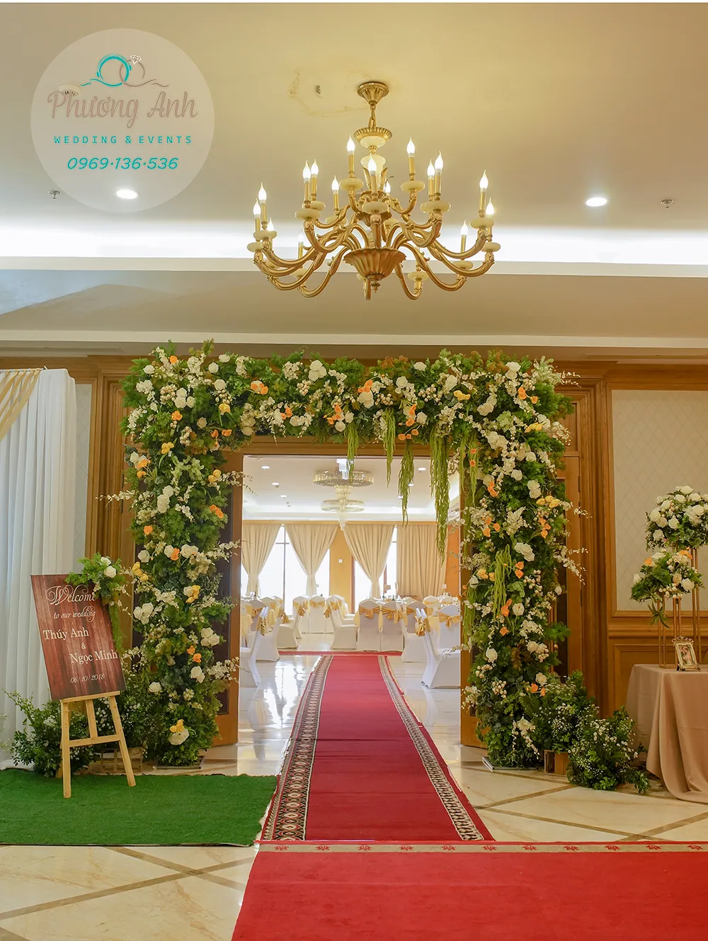 Trang trí tiệc cưới khách sạn Crowne Plaza West Hanoi