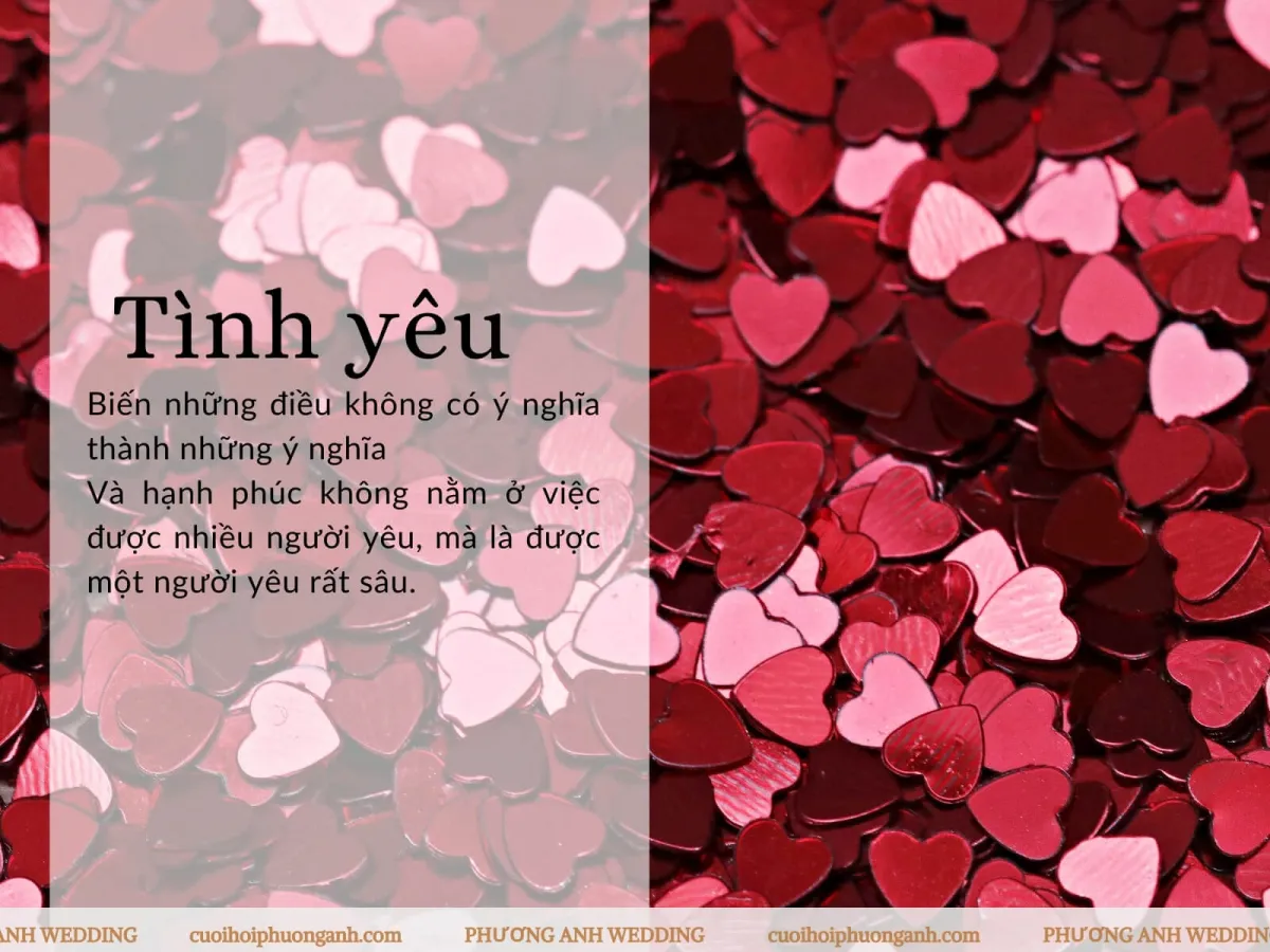 Những câu nói triết lý về tình yêu hạnh phúc