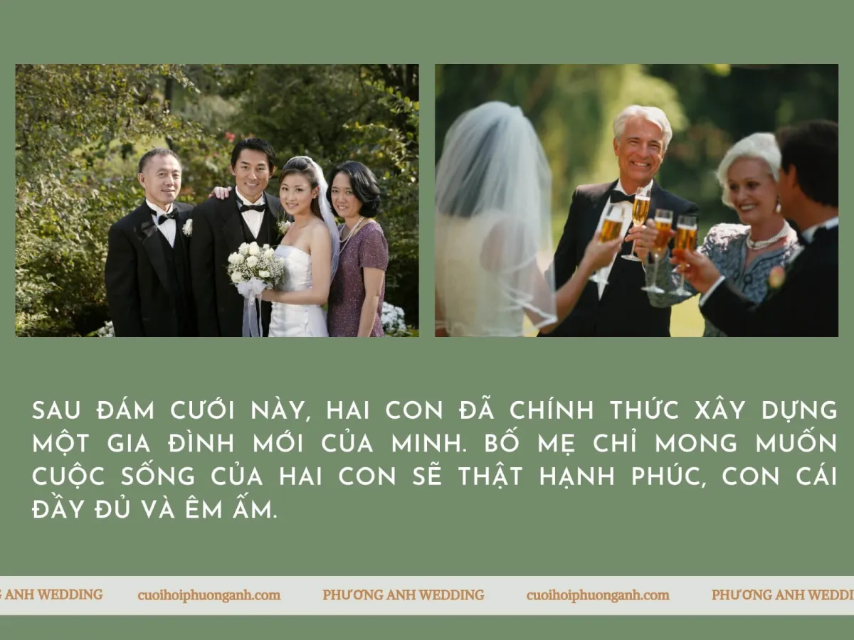 Lời chúc đám cưới bố mẹ dành cho con trai