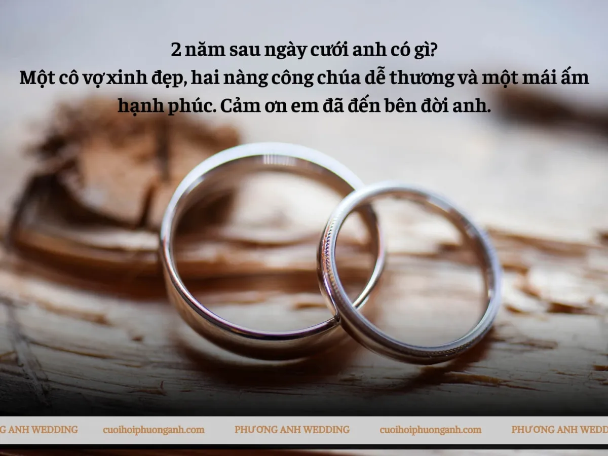 Stt kỷ niệm 2 năm ngày cưới