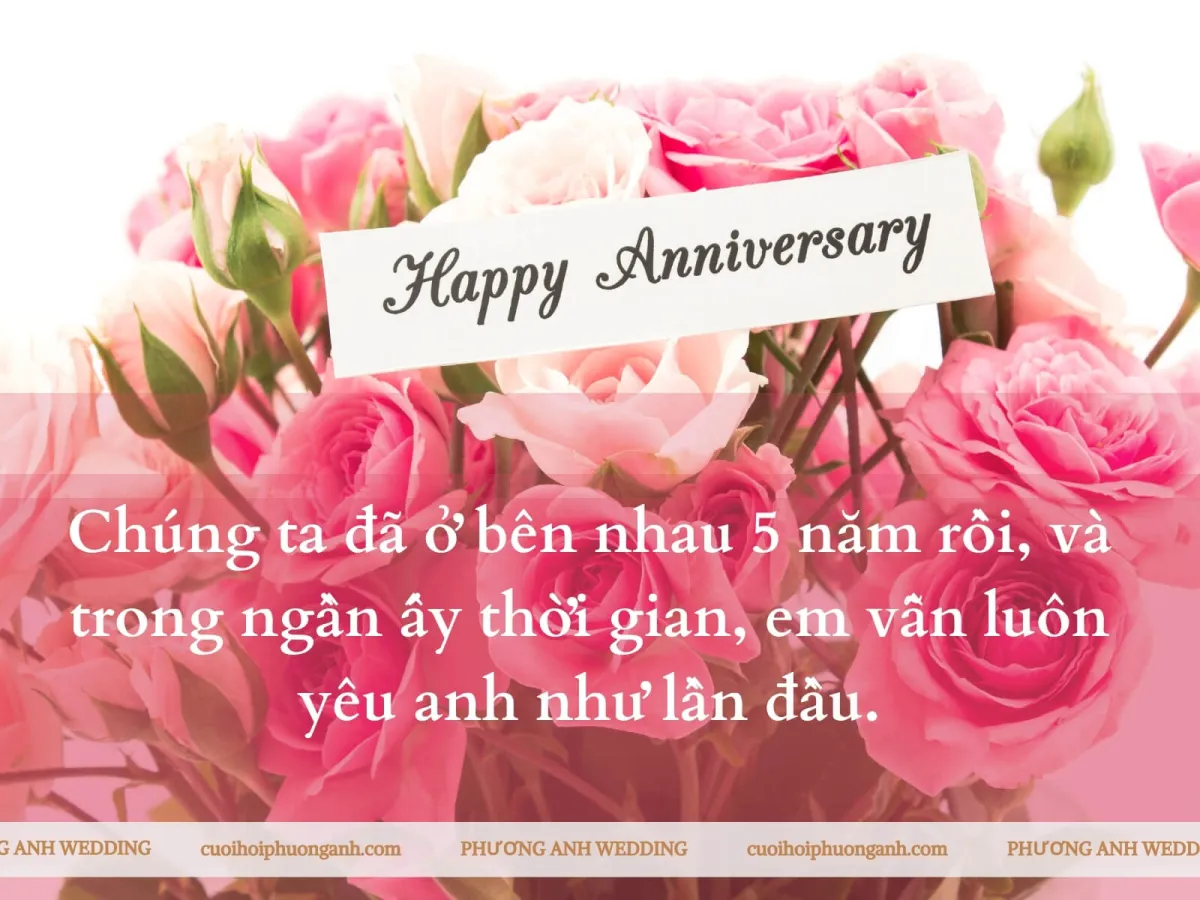 Stt kỷ niệm 5 năm ngày cưới