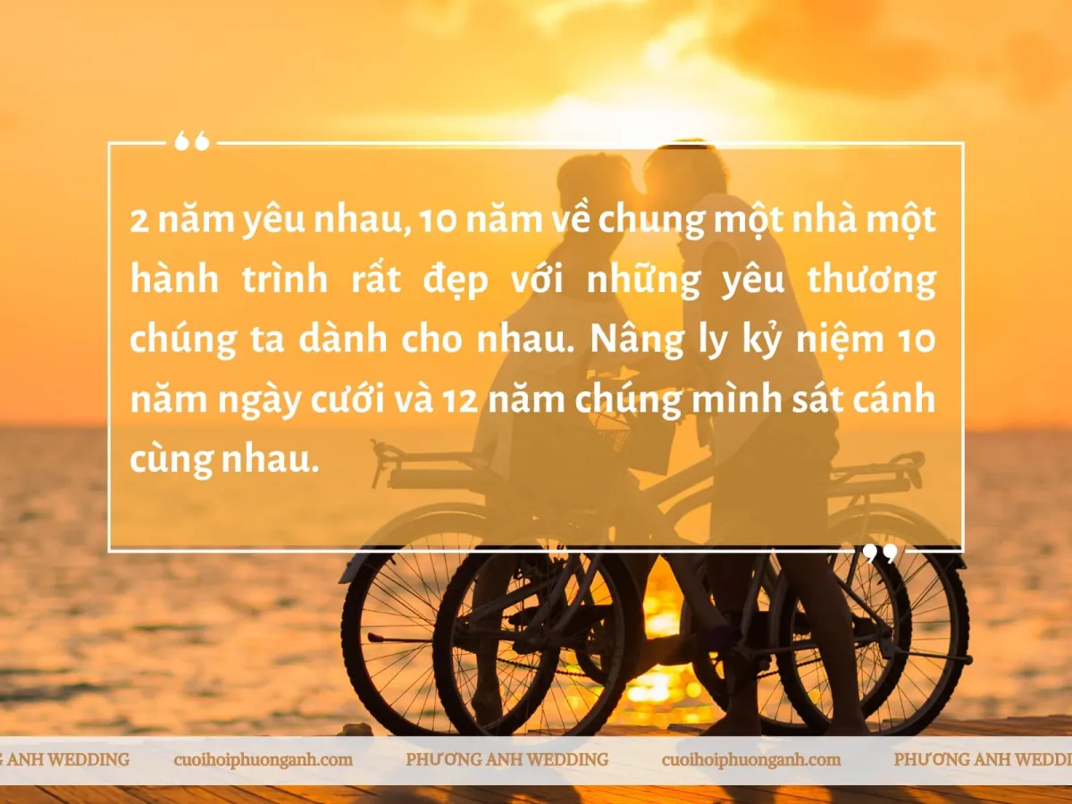 Stt kỷ niệm 10 năm ngày cưới