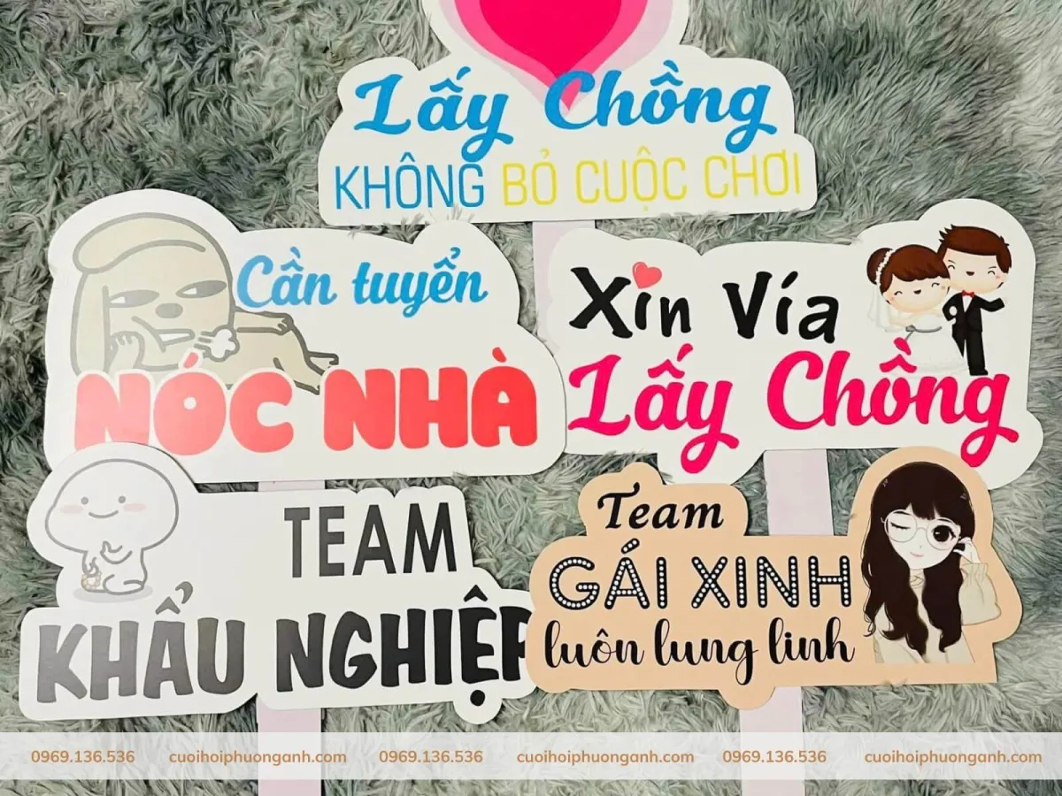 Cách chọn hashtag cầm tay phù hợp cho đám cưới