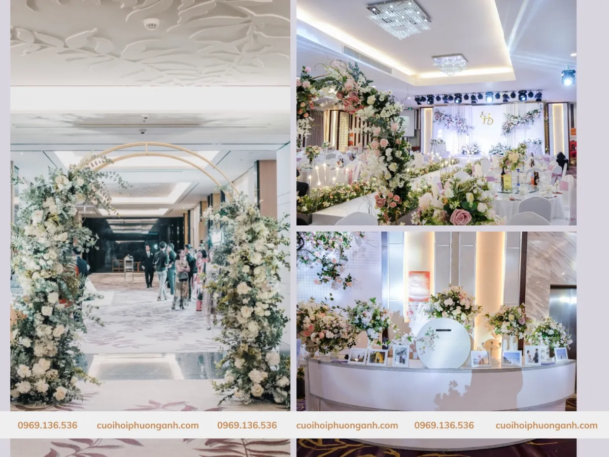 Mẫu trang trí đám cưới nhà hàng, khách sạn đẹp