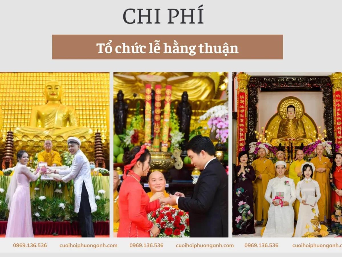 Chi phí tổ chức lễ hằng thuận