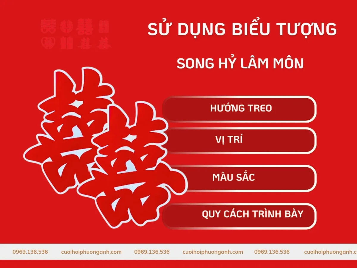 Lưu ý khi sử dụng biểu tượng “Song hỷ lâm môn”