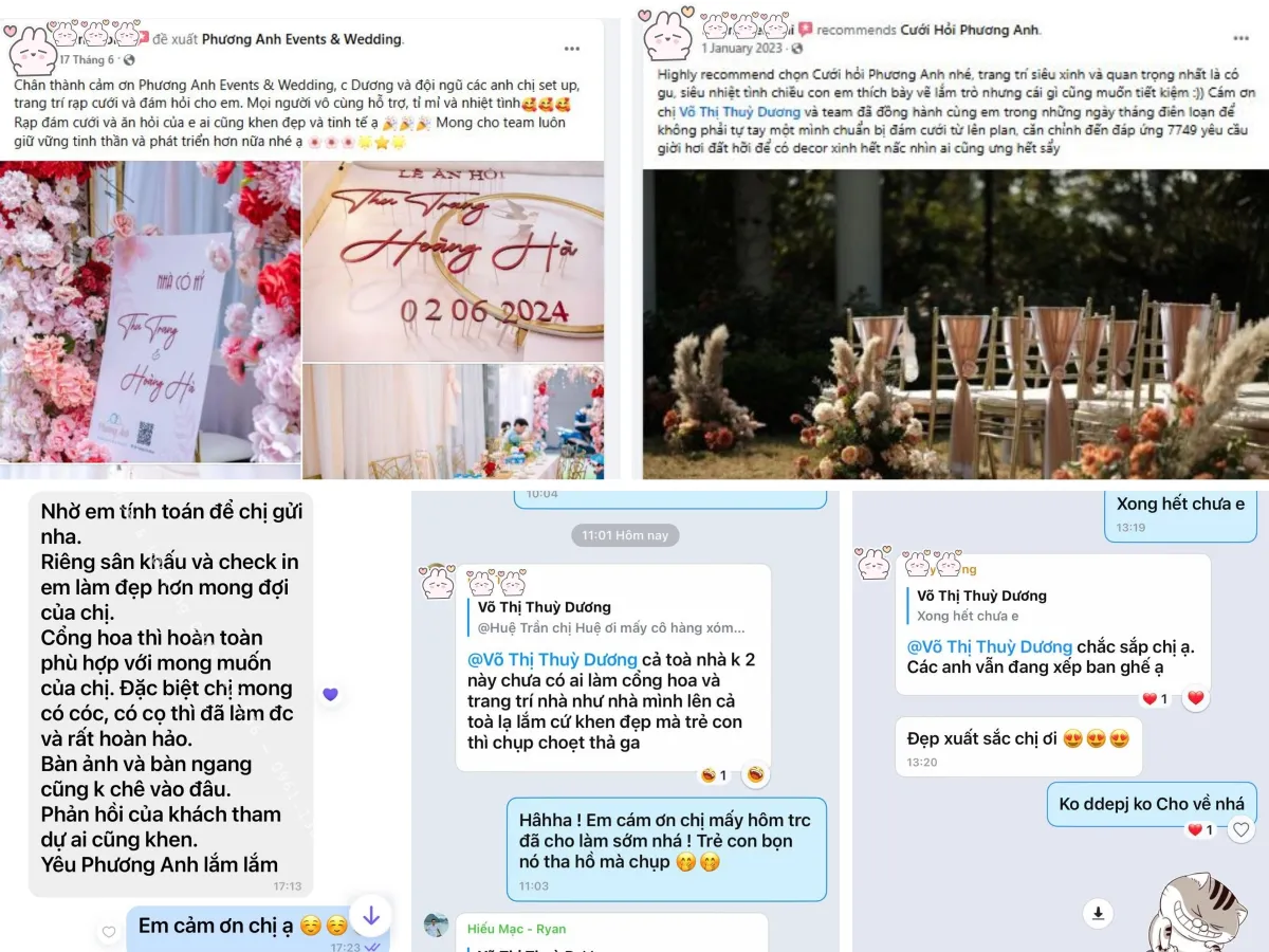 Phản hồi từ khách hàng đã sử dụng dịch vụ tại Phương Anh Wedding 4
