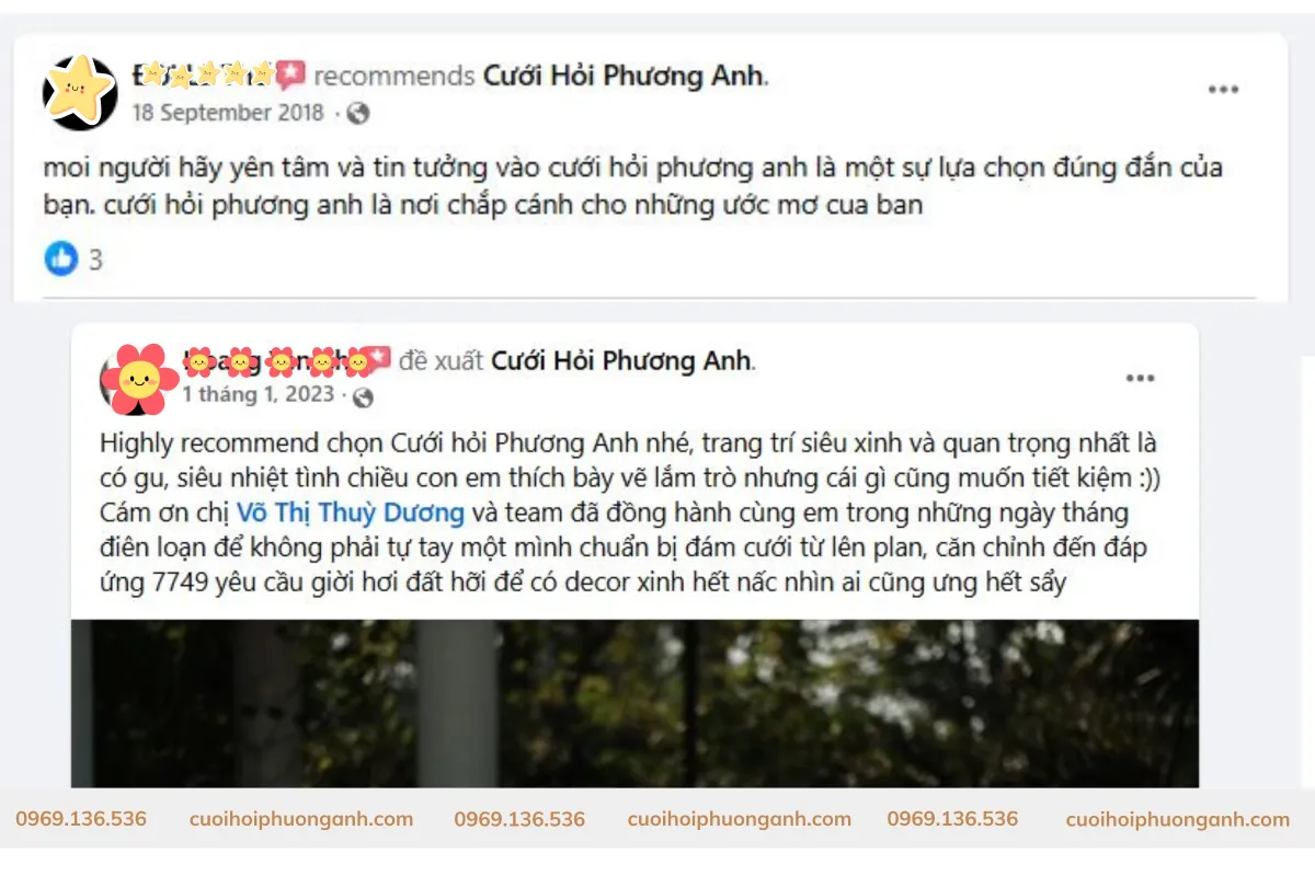 Feedback từ khách hàng của Phương Anh Wedding 4