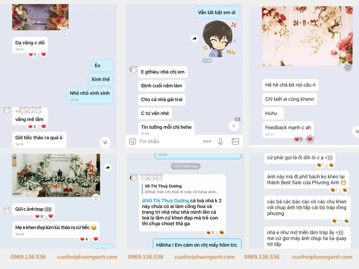 Feedback của khách hàng sau khi trải nghiệm dịch vụ