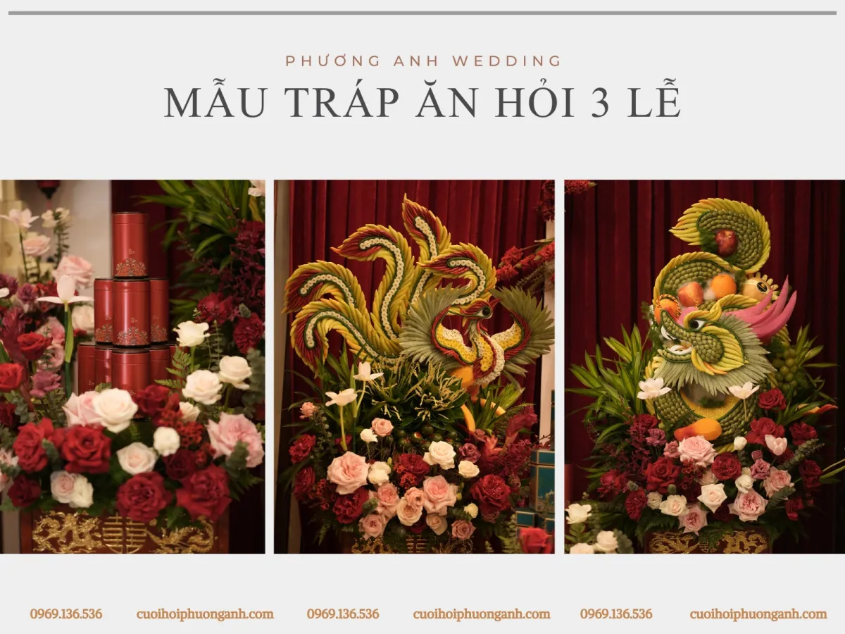 Mẫu tráp ăn hỏi 3 lễ 4