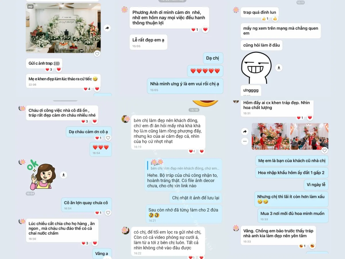 Đánh giá khách hàng đã sử dụng dịch vụ