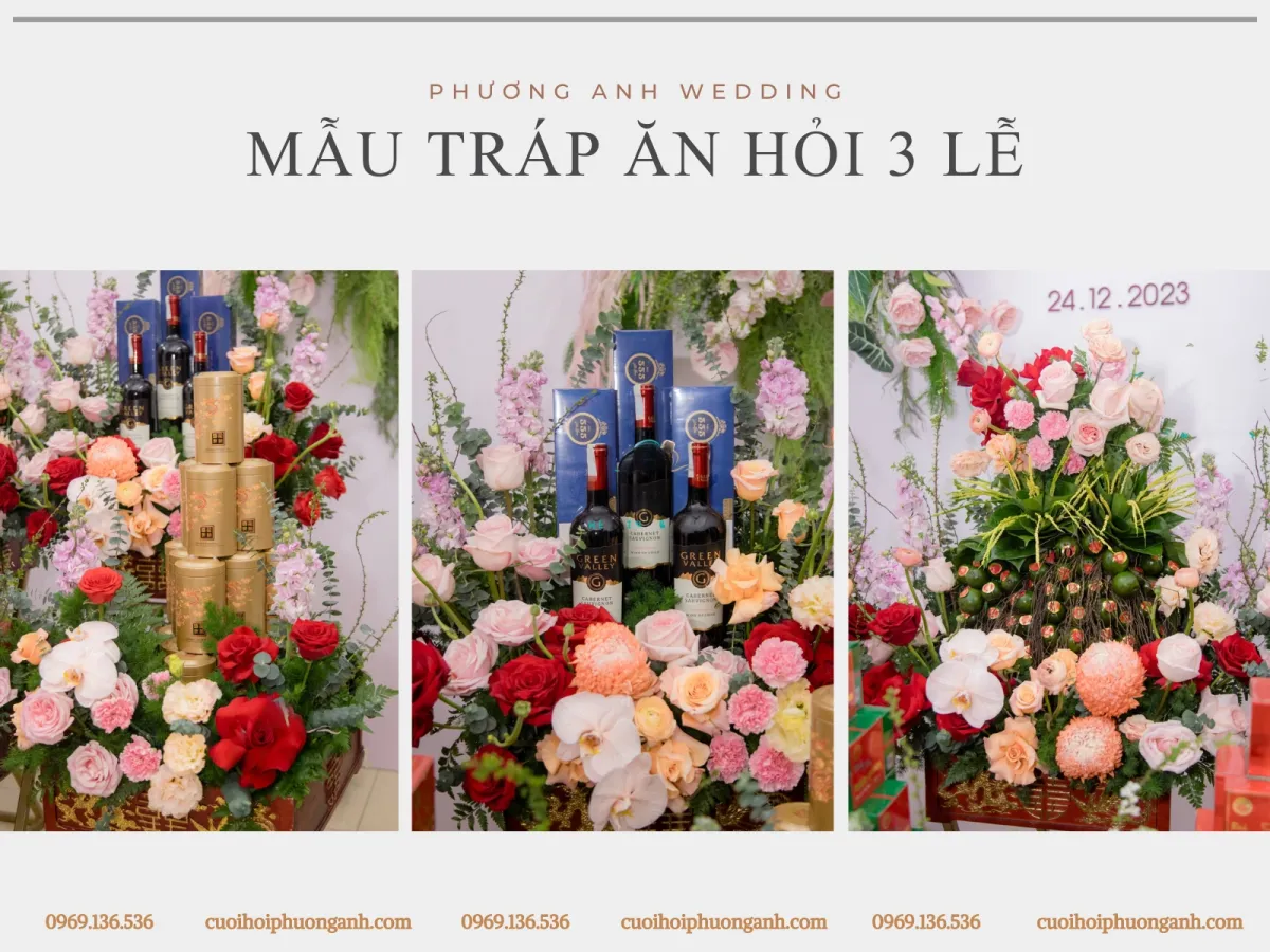 Mẫu tráp ăn hỏi 3 lễ 2