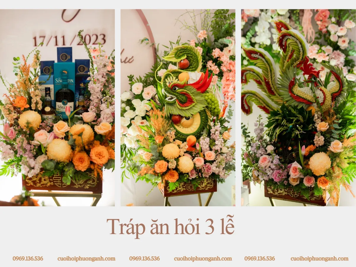 Tráp ăn hỏi 3 lễ