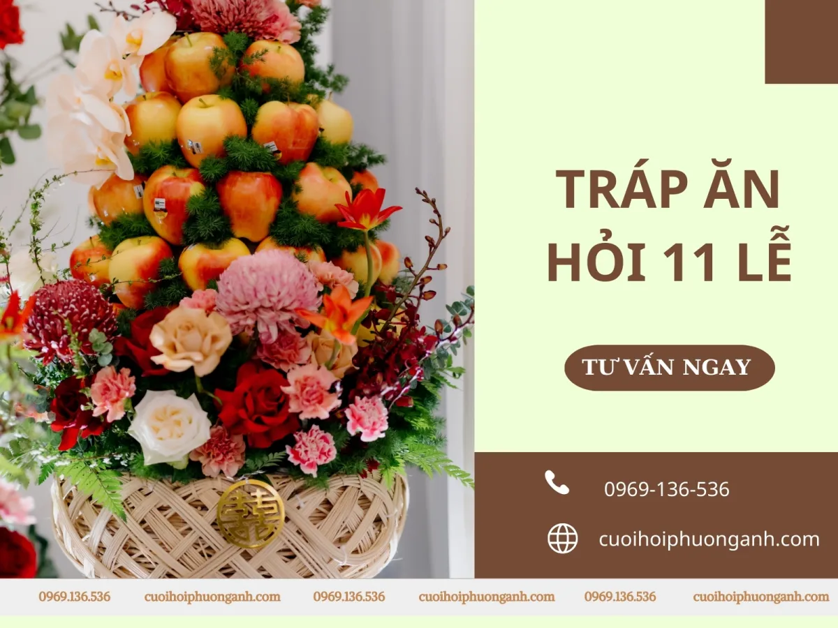 Báo giá tráp ăn hỏi 11 lễ tại Phương Anh Wedding