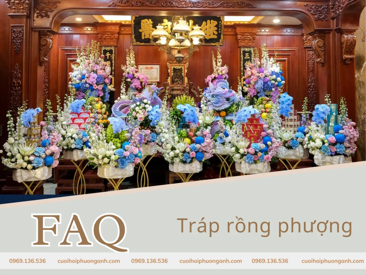 Câu hỏi thường gặp về tráp rồng phượng ăn hỏi