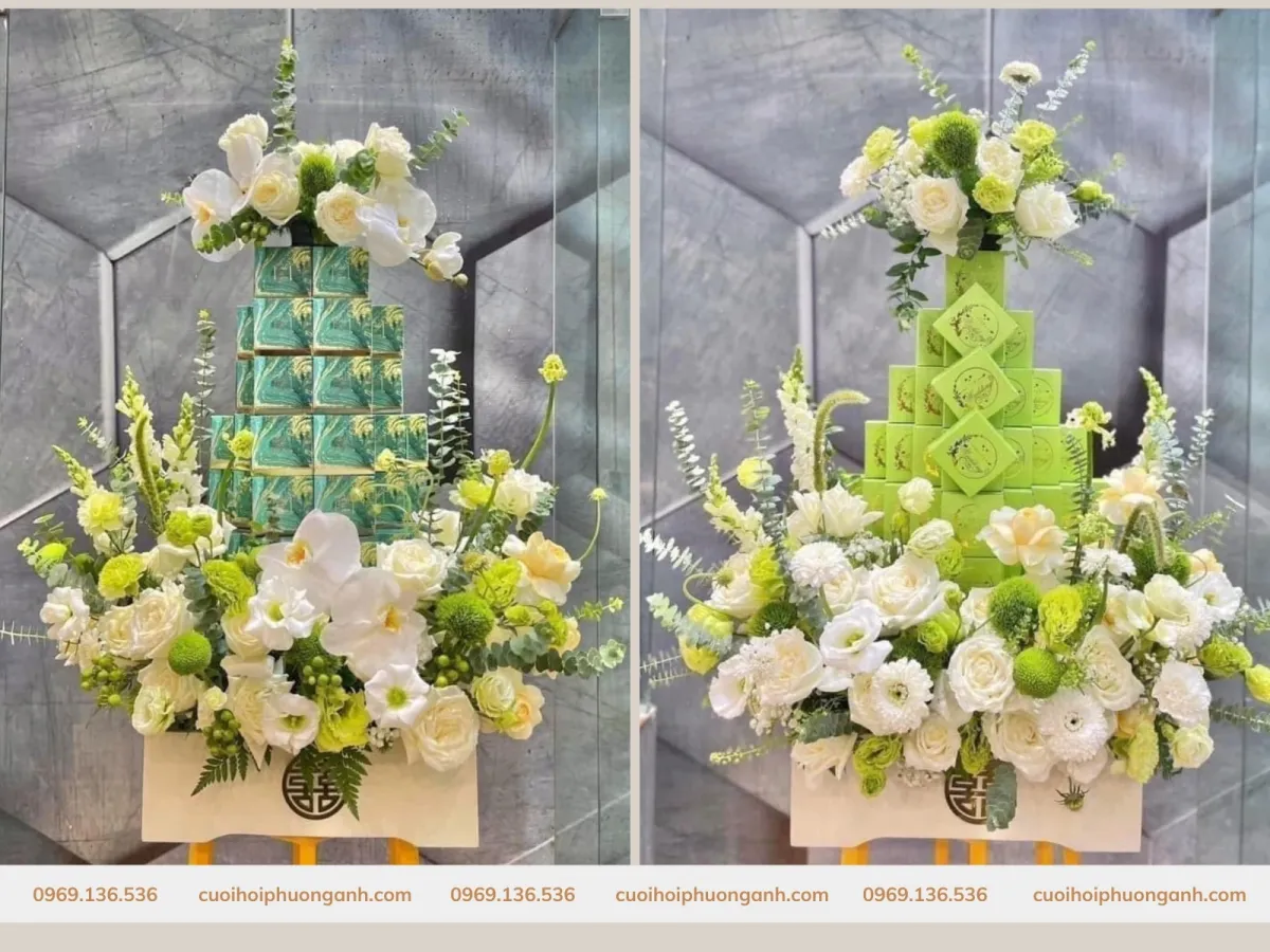 Hướng dẫn làm tráp bánh kẹo ăn hỏi