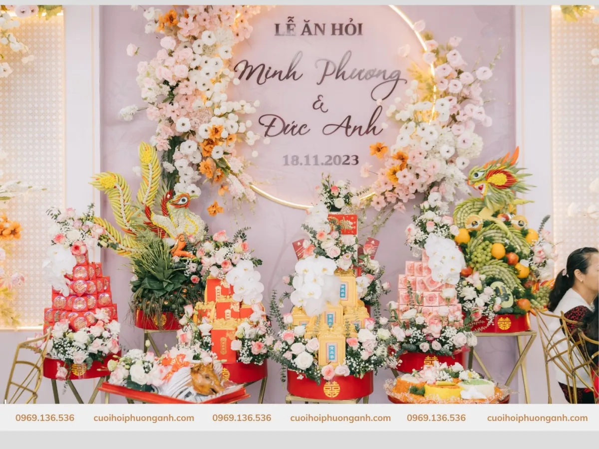 Lưu ý khi chuẩn bị tráp ăn hỏi 9 lễ