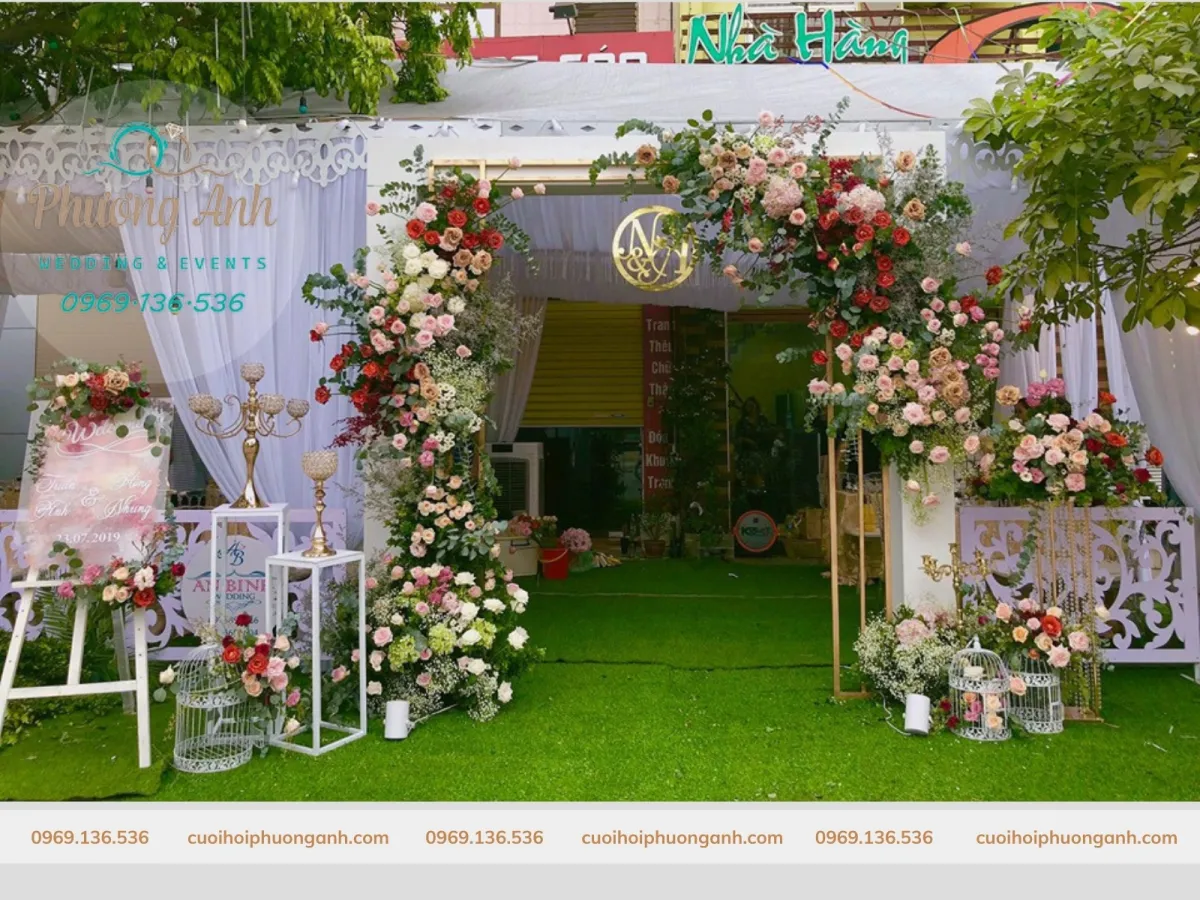 Trang trí rạp đám tại phố Kiến Hưng, Hà Đông