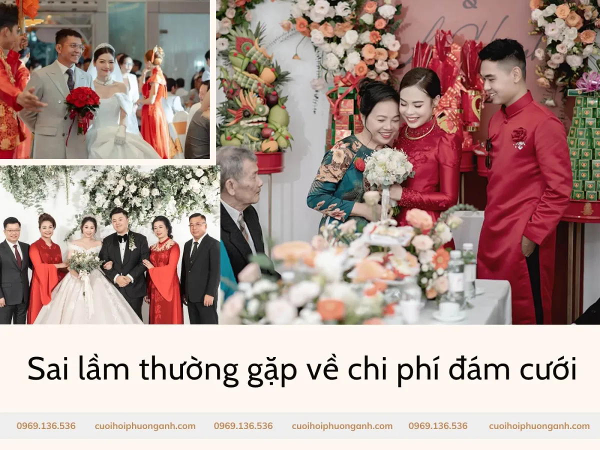 Các sai lầm thường gặp về chi phí đám cưới