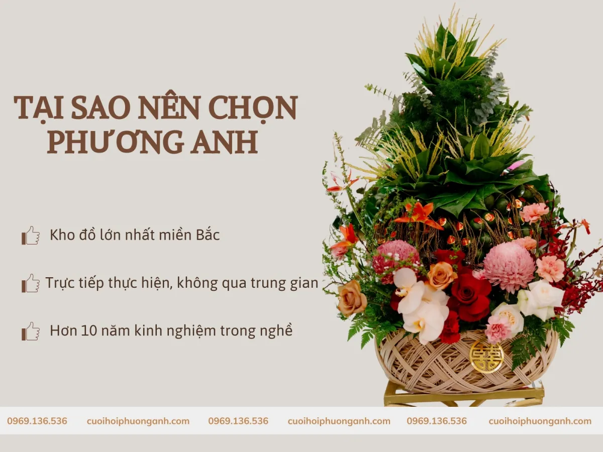 Tại sao nên chọn tráp ăn hỏi 11 lễ tại Phương Anh Wedding