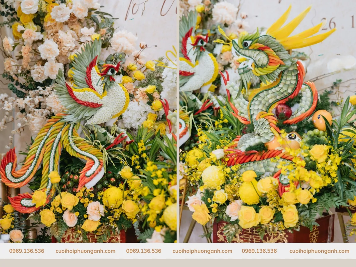 Các thành phần tráp rồng phượng ăn hỏi