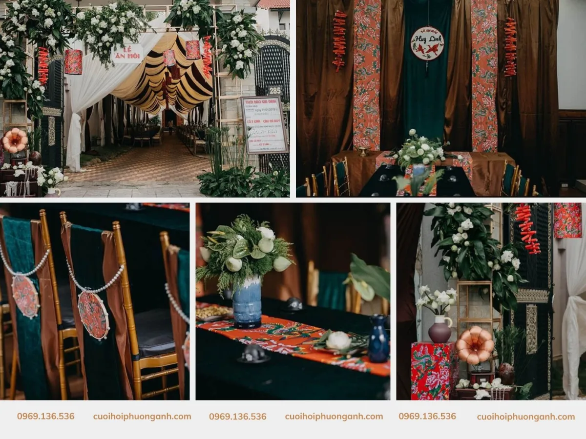 Trang trí đám cưới phong cách retro
